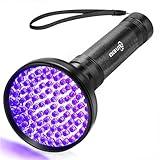 ESCO LITE UV Flashlight Black Light, 100 LED 395 nM Ultraviolet Flashlights UV Blacklight Detector for Dog Urine, Pet Stains and Bed Bug, Matching with Pet Odor Eliminator