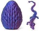 Generic 3D Printed Articulated Dragon and Dragon Egg Set,Lifelike Mythical Creature Toys for Decor and Play,Enchanting Desk Toy/Home Decor for Fans of Fantasy