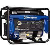 Westinghouse Outdoor Power Equipment 4650 Peak Watt Portable Generator, RV Ready 30A Outlet, Gas Powered, CO Sensor