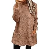 Jackets for Women,Casual Fleece Fuzzy Faux Shearling Warm Winter Outwear Jackets Fashion Shaggy Coat Loungwear Y2k,Tiktok Trend Items,Day Of Prime Deal,A-1-Brown,X-Large