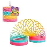 Just Play Slinky the Original Walking Spring Toy, Plastic Rainbow Giant Slinky, Kids Toys for Ages 5 Up