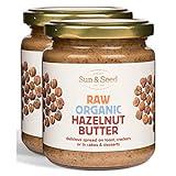 Sun & Seed - Raw Organic Nut Butter Spreads - Gluten-Free and Keto Friendly - Ultra Nutritious (250g) (Hazelnut (2 Pack))