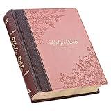 KJV Holy Bible, Note-taking Bible, Faux Leather Hardcover - King James Version, Brown/Pink (KJV Note-taking Editions)