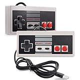 suily 2 Pack USB Wired Controller for NES Games, PC USB Controller Retro Gamepad Joystick Raspberry Pi Gamepad Controller for Windows PC Mac Linux RetroPie NES Emulators