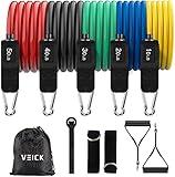 VEICK Resistance Bands, Exercise Bands, Workout Bands, Resistance Bands for Working Out with Handles for Men and Women, Exercising Bands for Strength Training Equipment at Home