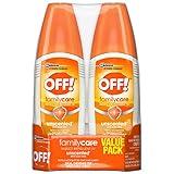 OFF! FamilyCare Insect & Mosquito Repellent Spritz, Unscented Bug spray with Aloe-Vera, 7% Deet, 6 oz (Pack of 2)