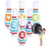 JOYIN Giant Inflatable Bowling Set for Kids and Adults, Christmas Birthday Party Games, Kids Education Motor Skills Toys