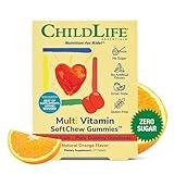 CHILDLIFE ESSENTIALS Kids Multivitamin SoftChew Gummies - Kids Vitamins, Multivitamin for Kids, Multivitamin Gummies, Toddler Vitamins, Kids Chewable Vitamin, Sugar Free - Natural Orange, 27 Tablets