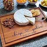 Handmade Personalized Cutting Board - Natural Bamboo Engraved Charcuterie Boards - Unique Personalized Gift - Custom Engraved Chopping Block (First Name Engraving)