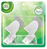 Air Wick plug in Scented Oil Warmer, White, Essential Oils, Air Freshener, 2 Count (Pack of 1)