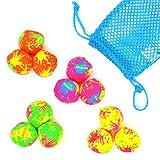 Big Mo's Toys Splash Balls - Neon Drawstring Mesh Bag and Cool Water Balls for Pool - 12 Pack Set