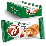 7Days Soft Croissant, Strawberry & Vanilla Croissant, Breakfast Pastry, Individually Wrapped On The Go Snack, Non-GMO, 2.65 Ounce (Pack of 6)