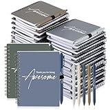 Honoson 50 Sets 10 Sets Employee Appreciation Gifts Thank You Spiral Notebook with Pen Set Inspiration Journal Notepad Staff Coworkers Office Team Gift Operation Christmas Bulk (Gentle Morandi Color)