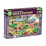 Mudpuppy The Great Outdoors — 64 Piece Search & Find Puzzle Jigsaw Puzzle Featuring Diverse Wildlife Animals and Plants and Over 40 Hidden Images to Find for Ages 4+