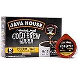 Java House Cold Brew Coffee Concentrate Single Serve Liquid Pods - 1.35 Fluid Ounces Each (Colombian, 12 Count)…