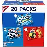 Nabisco Sweet & Savory Mix Variety Pack, OREO Mini Cookies, CHIPS AHOY! Mini Cookies & RITZ Mini Crackers, 20 Snack Packs