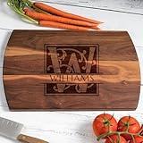 Blue Ridge Mountain Gifts Personalized Cutting Board for Wedding or Anniversary - Laser Engraved Wood Board - Custom Charcuterie Food Tray, Father's Day Gift for Kitchen- Gift for Dad, Gift for Him