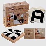 LSMAIS Wooden Puzzle Board Game, Hidden Blocks Children's 3D Spatial Thinking Training, Gift for Boys and Girls from 4 5 6 7 8 9 10 11 12 Year Old Puzzle Toys