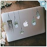 Hanging Plant Laptop Sticker Pack - Plant Stickers Laptop Decal - Laptop Stickers for Women - Vinyl Decal Journal Sticker - Cute Artsy Stickers for Planners