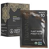 Truvani Vegan Pea Protein Powder | Chocolate | 20g Organic Plant Based Protein | 10 Travel Packets | Keto | Gluten & Dairy Free | Low Carb | No Added Sugar