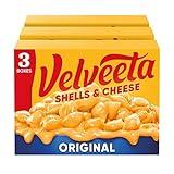 Velveeta Shells & Cheese Original Shell Pasta & Cheese Sauce Meal (3 ct Pack, 12 oz Boxes)