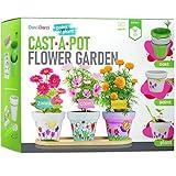 Dan&Darci Cast, Paint & Plant Kit for Kids & Teens - Birthday Easter Gift Ideas for Girls & Boys Age 8-14 Year Old Girl - Teenage Crafts Gifts Kits, Fun DIY Art Teen Projects - Casting & Gardening