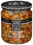 Mediterranean Olive Bruschetta - Gluten-Free Green Olive Sandwich Spread with Olive Oil for Muffuletta, Sandwiches, Dips, Crackers, Salads, & Appetizers - Sable & Rosenfeld - 16 Ounce