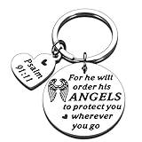 AMBREGRISSUN Bible Verse Keychain Christmas Religious Faith Gifts for Women Men Easter Prayer Christian Keyring Bible Verse