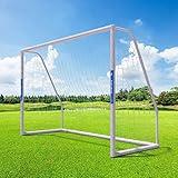 Caprihom Soccer Goal for Backyard 10FTx 6.5F Soccer Net for Backyard Portable Soccer Goals Net PVC Soccer Goal Post for Adults