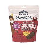 Natural Balance Limited Ingredient Rewards Crunchy Biscuits, Bite-Size Grain-Free Dog Treats for Small-Breed Adult Dogs, Made with Real Bison, 8 Ounce (Pack of 1)