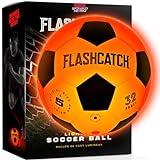 Light Up Soccer Ball - Glow in the Dark - NO 5 - Sports Gear Gifts for Boys & Girls 8-15+ Year Old - Kids, Teens Gift Ideas - Cool Boy Toys Ages 8 9 10 11 12 13 14 15 Glowing Night Activity