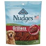 Blue Buffalo Nudges Grillers Natural Dog Treats, Made in the USA with Real Steak, 16-oz. Bag