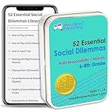 52 Essential Social Dilemmas: Skills for Kids & Teens to Thrive in Middle School - Conversation Cards Created by Teachers & Counselors for Family, Classroom, Counseling, Therapy Game (6-8 Grade)