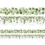 Eucalyptus Die-Cut Border Trim 36ft Per Roll Two Sided Printed Leaves Border Farmhouse Classroom Decor Back to School Eucalyptus Classroom Decoration