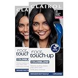 Clairol Root Touch-Up by Nice'n Easy Permanent Hair Dye, 2 Black Hair Color, Pack of 2