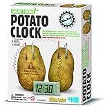 4M Potato Clock DIY Green Science Chemistry Engineering Lab - STEM Toys Educational Gift for Kids & Teens, Girls & Boys, Brown