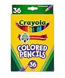 Crayola Colored Pencils (36ct), Kids Pencils Set, Art Supplies, Great for Coloring Books, Classroom Pencils, School Supplies, 3+