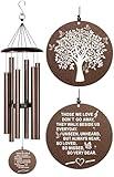 Sympathy Wind Chimes, 40" Memorial Wind Chimes for Loss of Loved One, Sympathy Memorial Bereavement Gift,in Memory of Loved One Loss of Mother Father，Home Decor Garden Patio Outdoor (Copper)