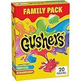 Gushers Fruit Flavored Snacks, Variety Pack, Strawberry and Tropical, Halloween Candy Alternative, 20 ct