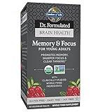 Garden of Life Dr. Formulated Organic Brain Health Memory & Focus for Teens and Young Adults 60 Tablets