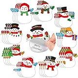 36 Pieces Christmas Notepads Snowman Notepads Holiday Notepads Christmas Sticky Notes Xmas Winter Memo Notepads (Snowman Style)