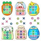 Waybla 6 Pack Easter Tic Tac Toe Strategic Board Game, Easter Party Favors for Kids, Easter Game, Easter Toys, Easter Gifts, Easter Basket Stuffers for Kids Boys Girls