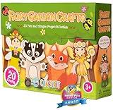 Craftikit® 20 Award-Winning Fairy Garden Crafts for Kids - 20 All-Inclusive Fun Paper Toddler Crafts, Fairy Garden Kit for Kids Ages 3-8, Magical Fairy Gifts