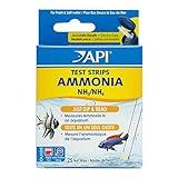 API AMMONIA TEST STRIPS Freshwater and Saltwater Aquarium Water Test Strips 25-Test Box, Model:33D