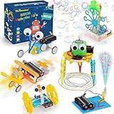 STEM Robotics Kit 6 Set Science Experiments Project Activities for Kids 6-8 8-12 Engineering Building Toy Electronic Motor Robot Craft for Boy 5 6 7 8 9 10 12+ Year Old Girl Gift Summer Outdoor Toy