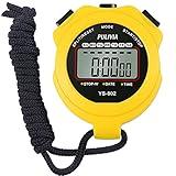 PULIVIA Sports Stopwatch Timer Single Lap Split Digital Stopwatch for Coaches Swimming Running Sport Training Stopwatch, Yellow