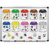 10 Pieces Color Recognition Magnetic Sorting Set Educational Magnet Color Baby Toddlers Kids Magnets for Refrigerator Whiteboard, Above Ages 3