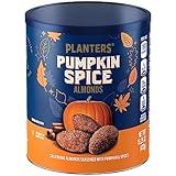 PLANTERS Fall Edition Pumpkin Spice Almonds, Pumpkin Spice Snacks, Cooking & Baking Nuts & Seeds, Flavored Almonds, Seasonal Nuts, Fall Party Snacks, Plant-Based Protein, 15.25 oz Canister