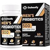 Probiotics for Men, Men Care Supplement, Gut health for men, 500 Billion CFUs & 12 Strains, Mens probiotic with Turmeric, Cranberry, Goji, for Digestive, Immune & Bloating Health, 30-Days Supply