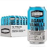 STUBBORN SODA, Agave Vanilla Cream Soda, 12oz Cans, 12 Fl Oz (Pack of 12)